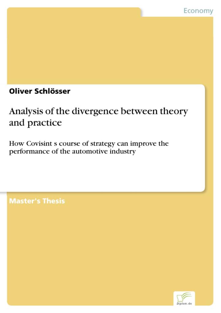 Analysis of the divergence between theory and practice als eBook Download von Oliver Schlösser - Oliver Schlösser