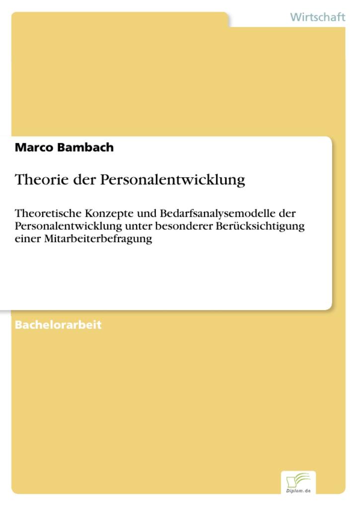 Theorie der Personalentwicklung als eBook Download von Marco Bambach - Marco Bambach