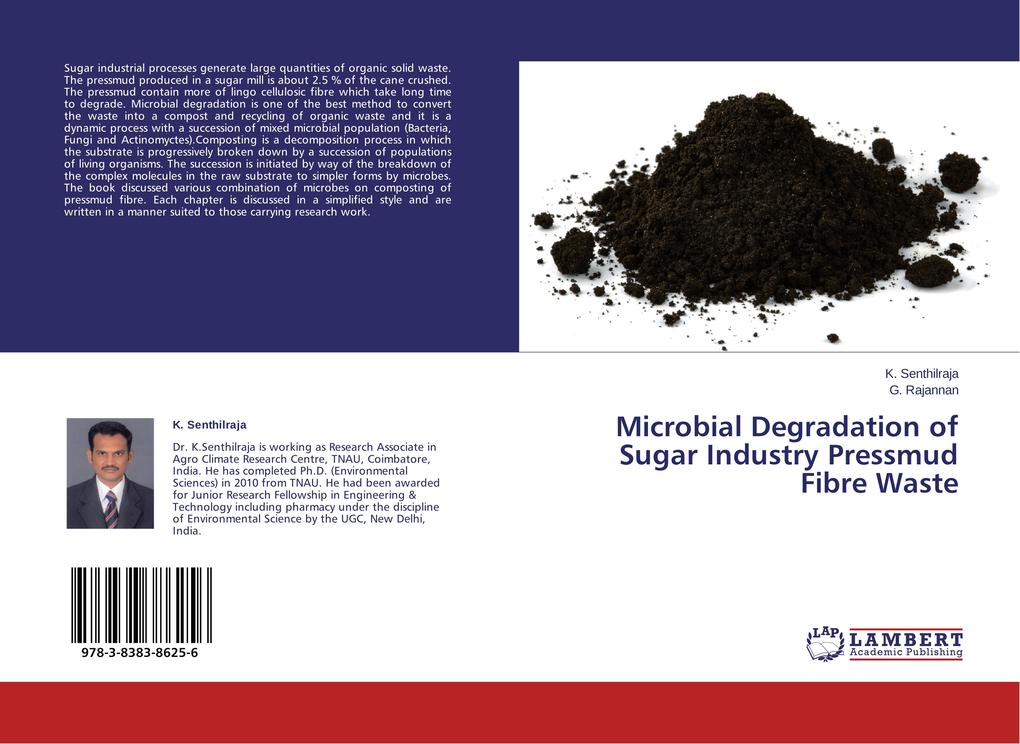 Microbial Degradation of Sugar Industry Pressmud Fibre Waste als Buch von K. Senthilraja, G. Rajannan - K. Senthilraja, G. Rajannan