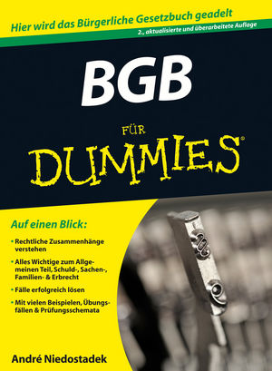 BGB für Dummies als eBook Download von André Niedostadek - André Niedostadek