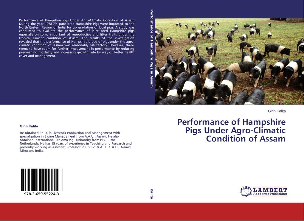 Performance of Hampshire Pigs Under Agro-Climatic Condition of Assam als Buch von Girin Kalita - Girin Kalita