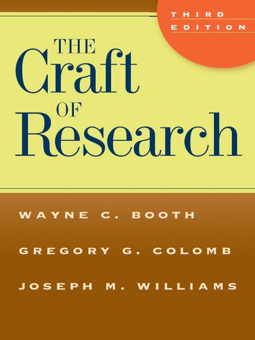The Craft of Research als eBook Download von Wayne Booth, Gregory G. Colomb, Joseph M. Williams - Wayne Booth, Gregory G. Colomb, Joseph M. Williams