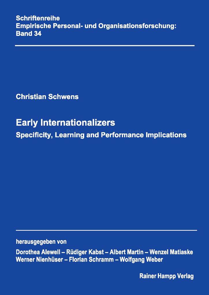 Early Internationalizers als eBook Download von Christian Schwens - Christian Schwens