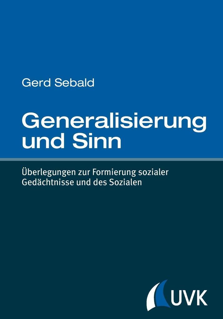Generalisierung und Sinn als eBook Download von Gerd Sebald - Gerd Sebald