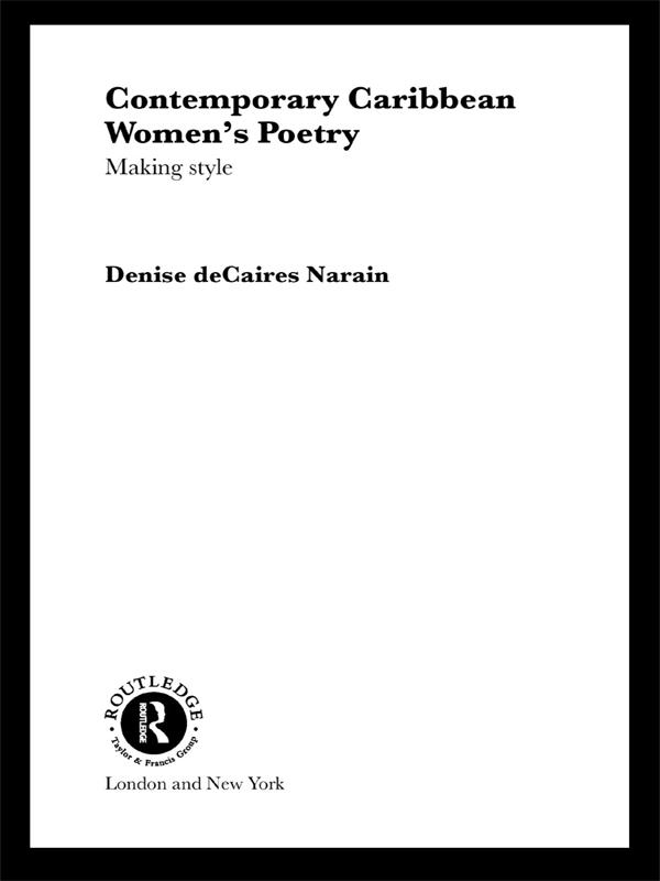 Contemporary Caribbean Women´s Poetry als eBook Download von Denise deCaires Narain - Denise deCaires Narain