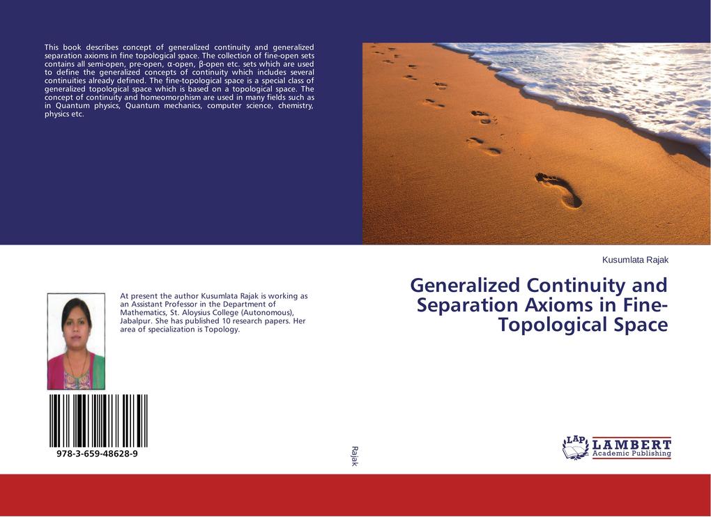 Generalized Continuity and Separation Axioms in Fine-Topological Space Rajak Kusumlata Author