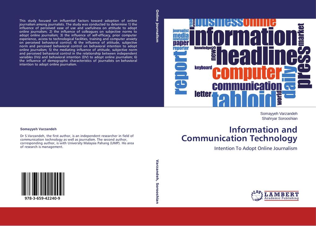 Information and Communication Technology als Buch von Somayyeh Varzandeh, Shahryar Sorooshian