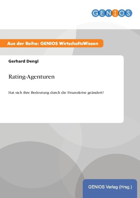 Rating-Agenturen als Buch von Gerhard Dengl - Gerhard Dengl