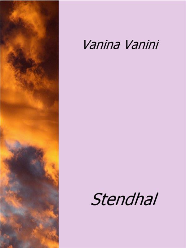 Vanina Vanini Stendhal Author