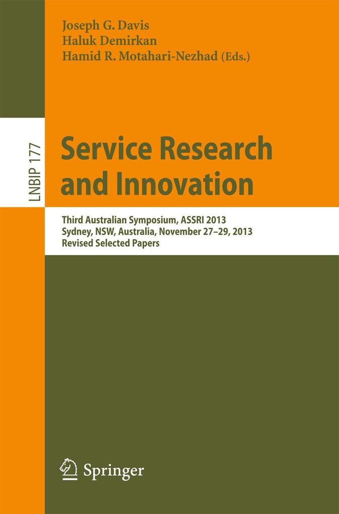 Service Research and Innovation als eBook Download von