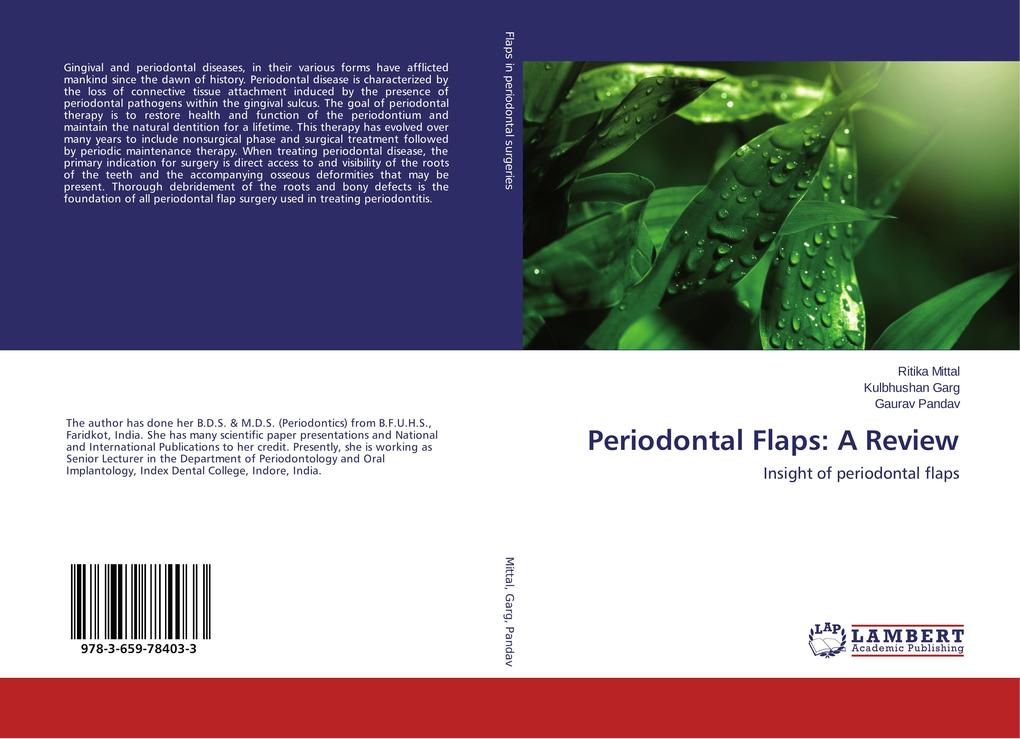 Periodontal Flaps: A Review als Buch von Ritika Mittal, Kulbhushan Garg, Gaurav Pandav - Ritika Mittal, Kulbhushan Garg, Gaurav Pandav