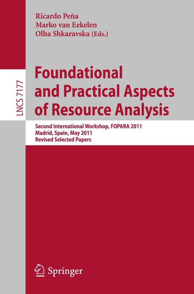 Foundational and Practical Aspects of Resource Analysis als eBook Download von