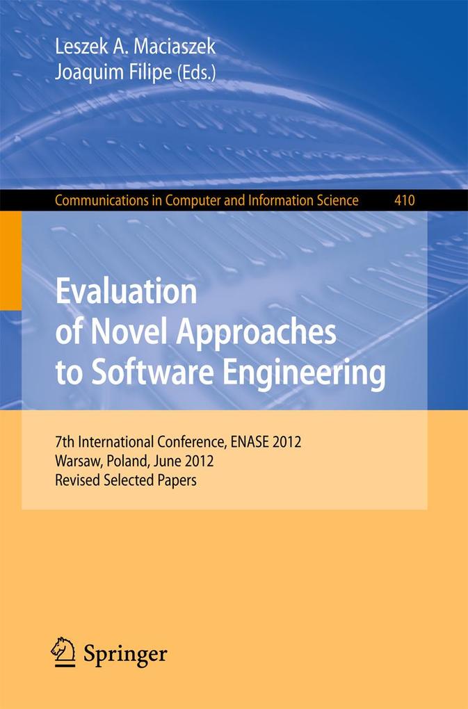 Evaluation of Novel Approaches to Software Engineering als eBook Download von