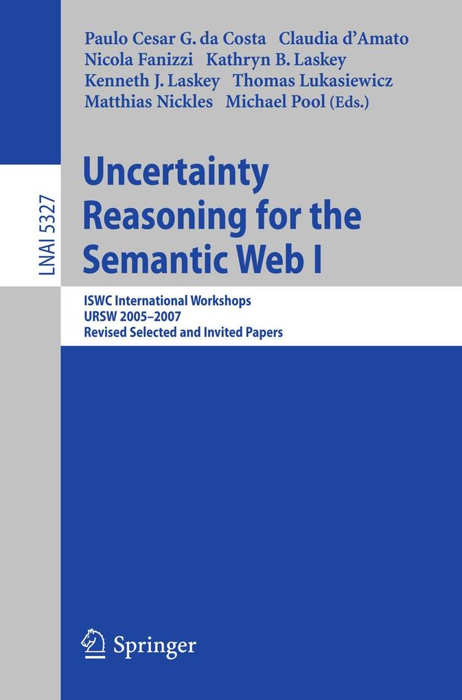 Uncertainty Reasoning for the Semantic Web I als eBook Download von