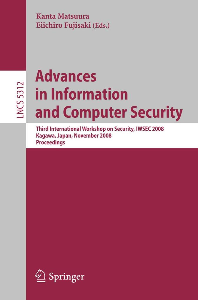 Advances in Information and Computer Security als eBook Download von