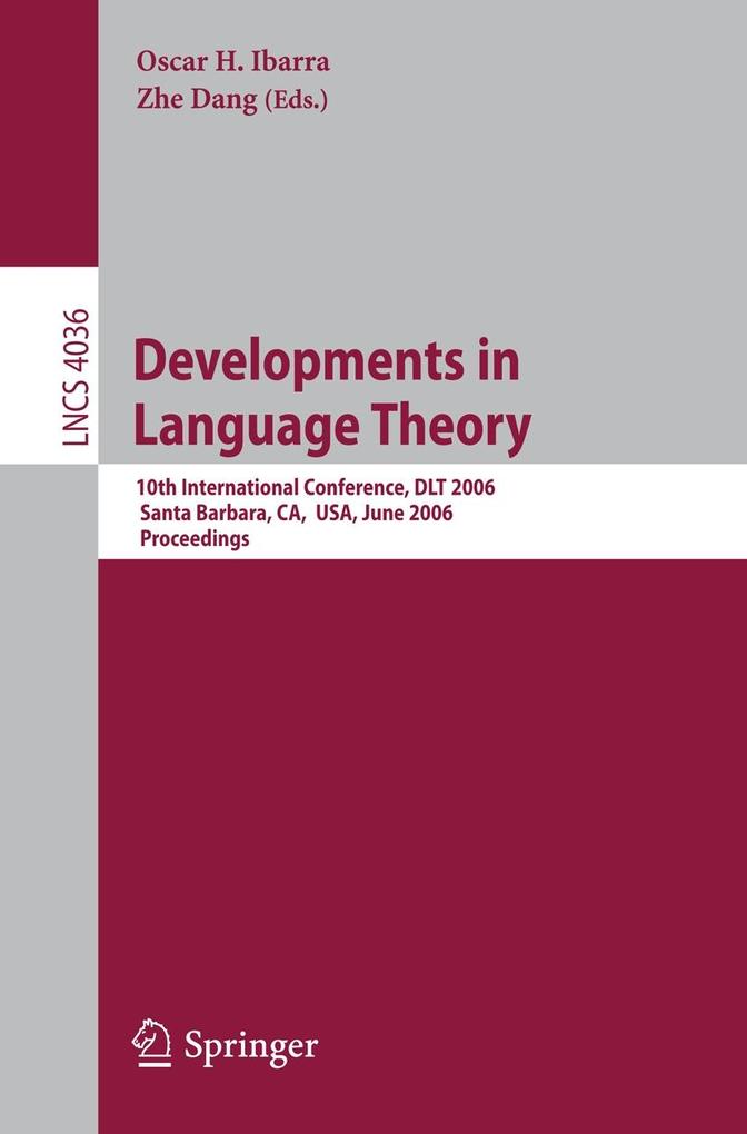 Developments in Language Theory als eBook Download von