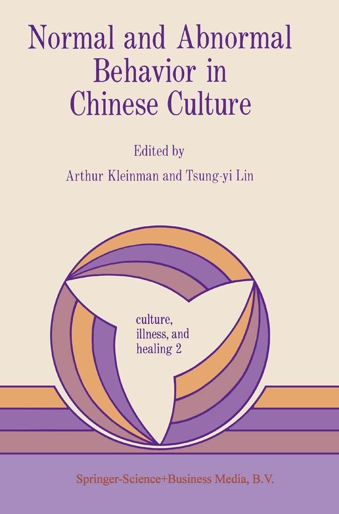 Normal and Abnormal Behavior in Chinese Culture als eBook Download von