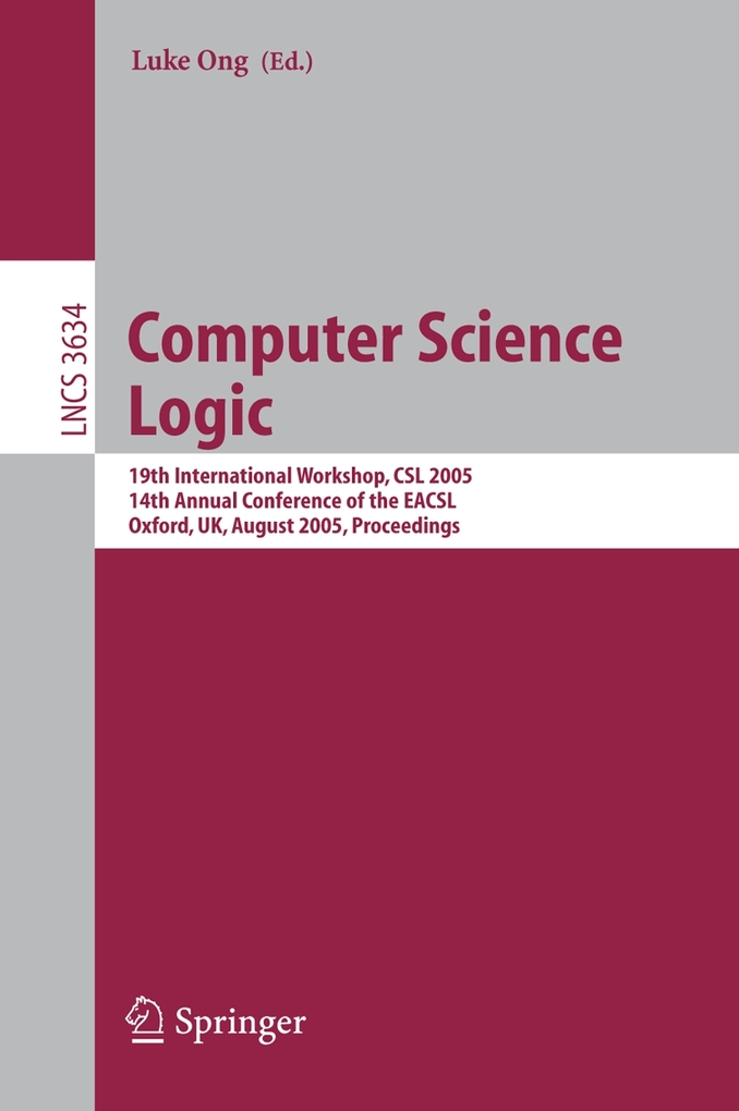 Computer Science Logic als eBook Download von