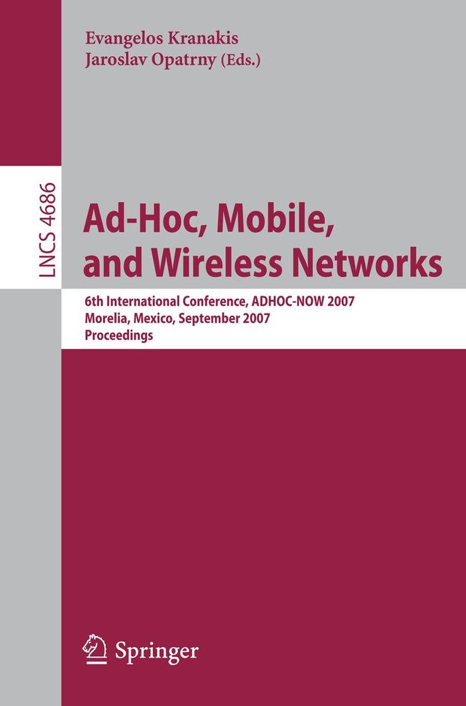 Ad-Hoc, Mobile, and Wireless Networks als eBook Download von