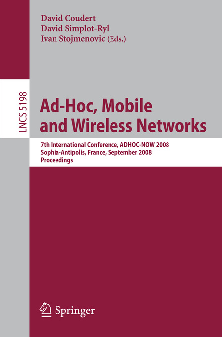 Ad-hoc, Mobile and Wireless Networks als eBook Download von