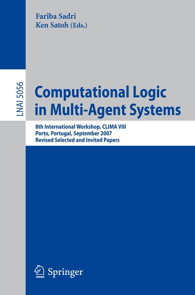 Computational Logic in Multi-Agent Systems als eBook Download von