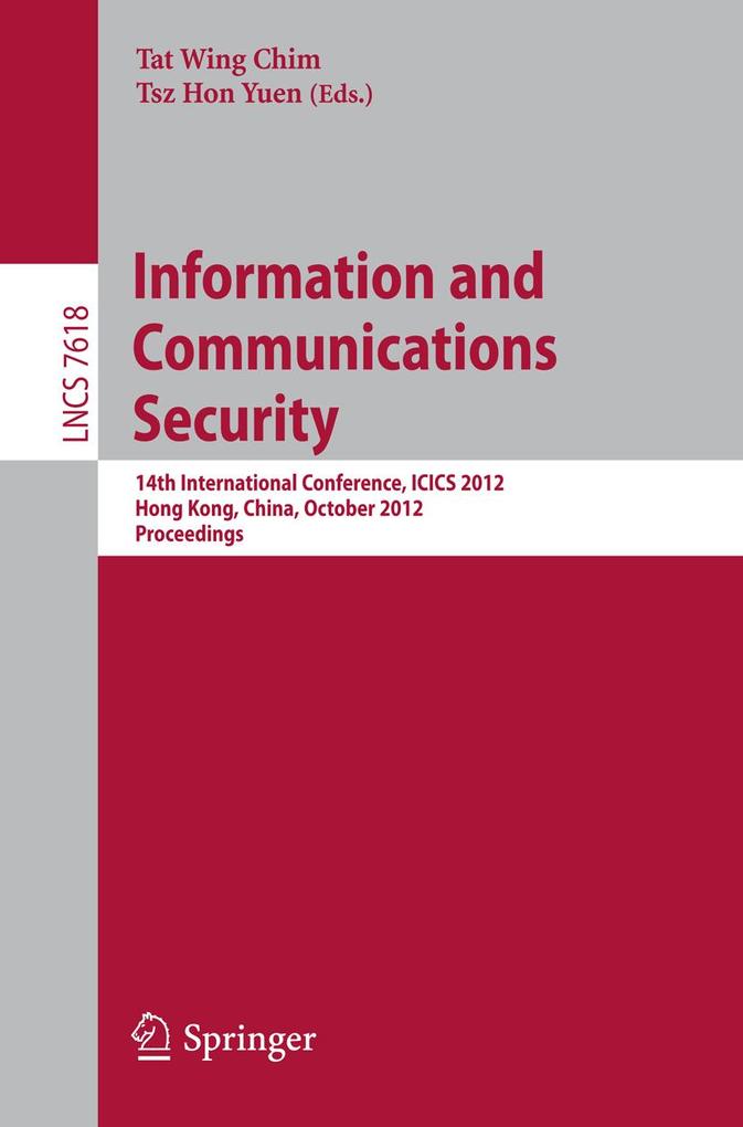 Information and Communications Security als eBook Download von