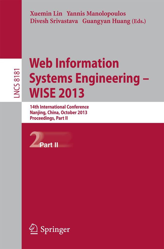 Web Information Systems Engineering -- WISE 2013 als eBook Download von