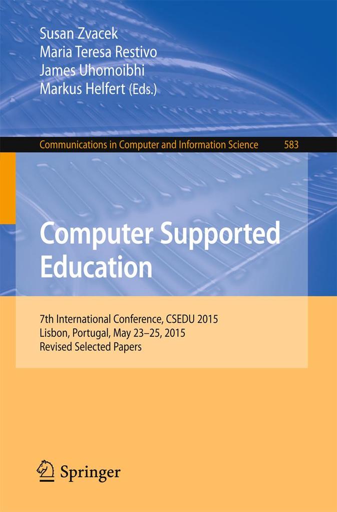 Computer Supported Education als eBook Download von
