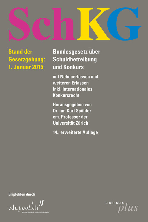 SchKG als eBook Download von Karl Spühler - Karl Spühler