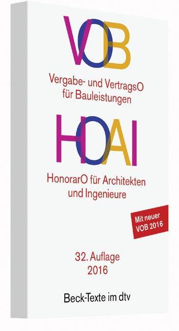 VOB / HOAI als Taschenbuch von - 3406695345