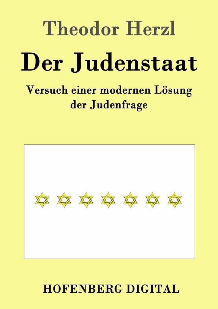 Der Judenstaat als eBook Download von Theodor Herzl - Theodor Herzl