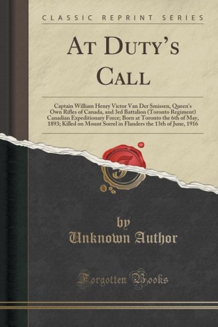 At Duty´s Call als Taschenbuch von Unknown Author - 1333961731