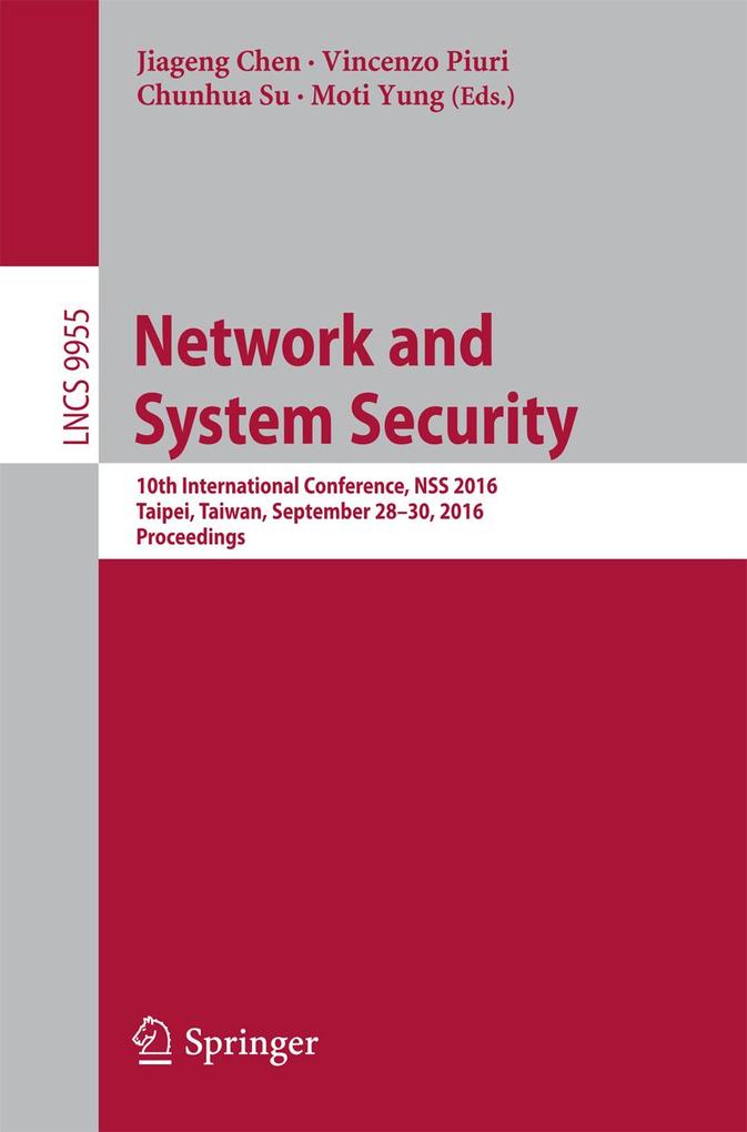 Network and System Security als eBook Download von