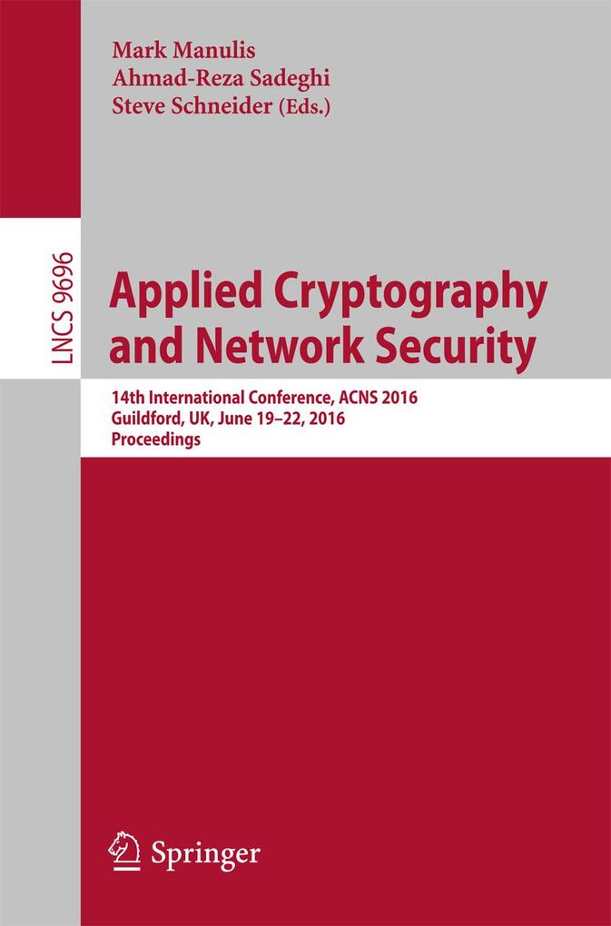 Applied Cryptography and Network Security als eBook Download von