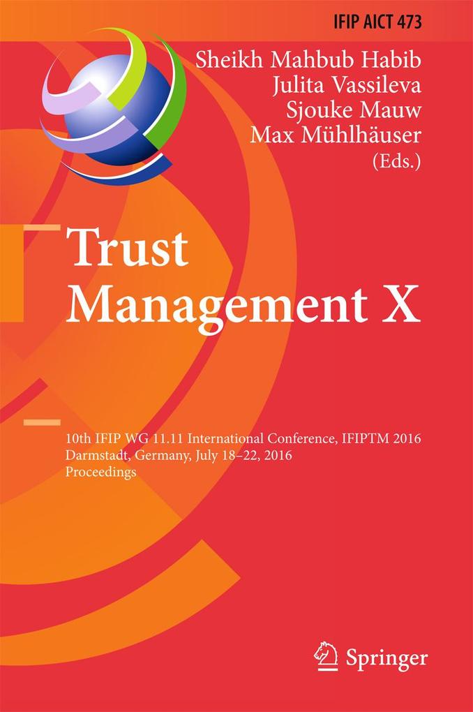 Trust Management X als eBook Download von