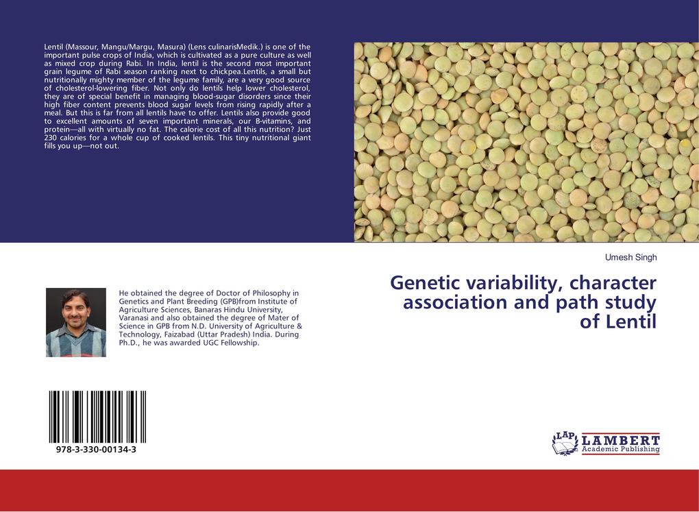Genetic variability, character association and path study of Lentil als Buch von Umesh Singh