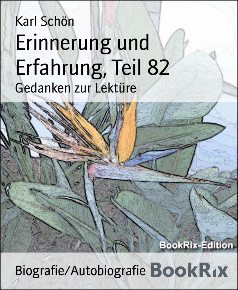 Erinnerung und Erfahrung, Teil 82 als eBook Download von Karl Schön - Karl Schön