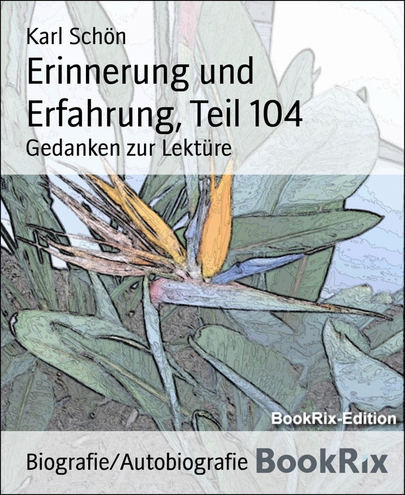 Erinnerung und Erfahrung, Teil 104 als eBook Download von Karl Schön - Karl Schön
