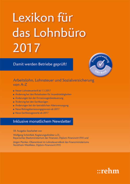 Ebook, Lexikon für das Lohnbüro 2017 als eBook Download von Wolfgang Schönfeld, Jürgen Plenker - Wolfgang Schönfeld, Jürgen Plenker
