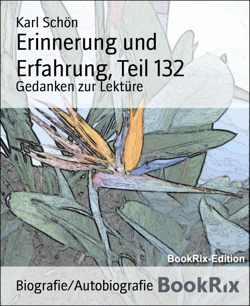 Erinnerung und Erfahrung, Teil 132 als eBook Download von Karl Schön - Karl Schön