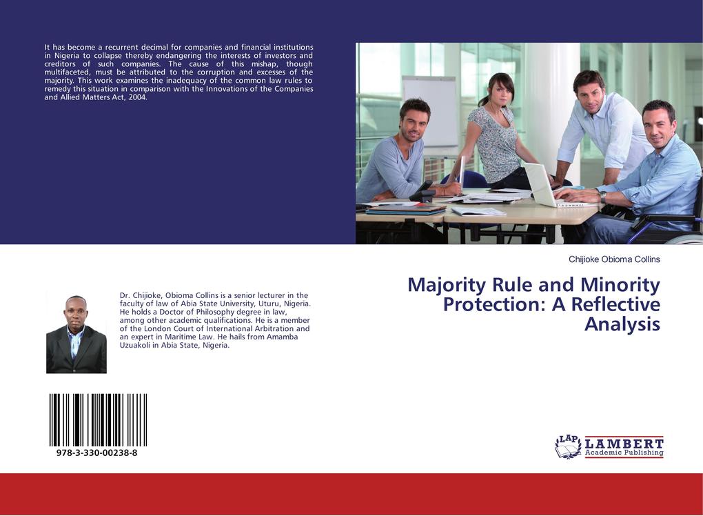 Majority Rule and Minority Protection: A Reflective Analysis als Buch von Chijioke Obioma Collins - Chijioke Obioma Collins