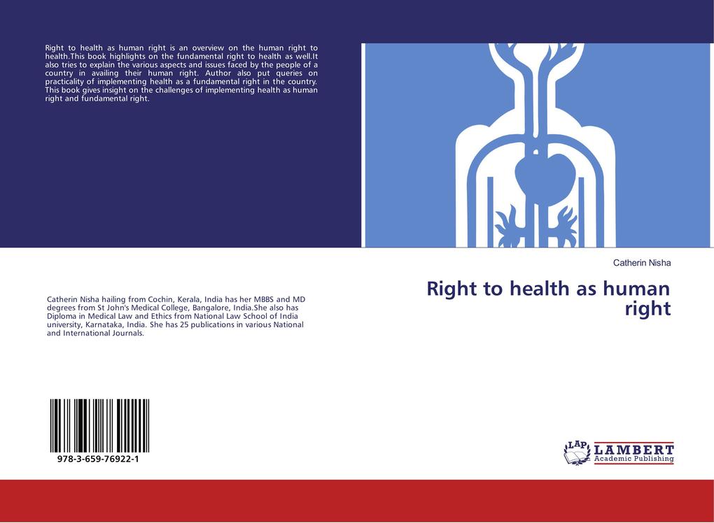 Right to health as human right als Buch von Catherin Nisha - Catherin Nisha