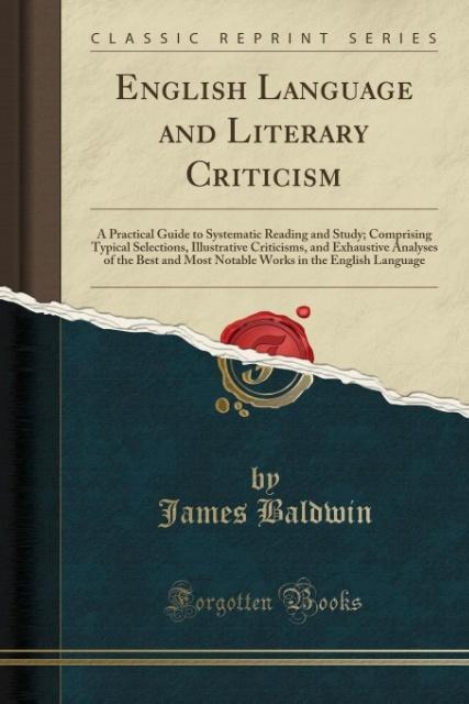 English Language and Literary Criticism als Taschenbuch von James Baldwin