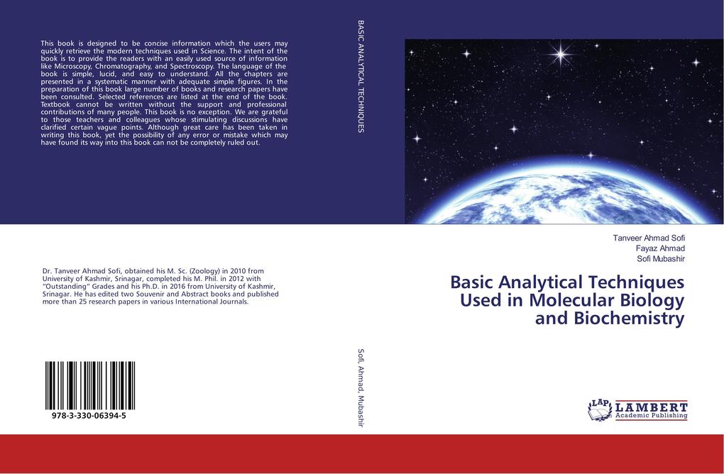 Basic Analytical Techniques Used in Molecular Biology and Biochemistry als Buch von Tanveer Ahmad Sofi, Fayaz Ahmad, Sofi Mubashir