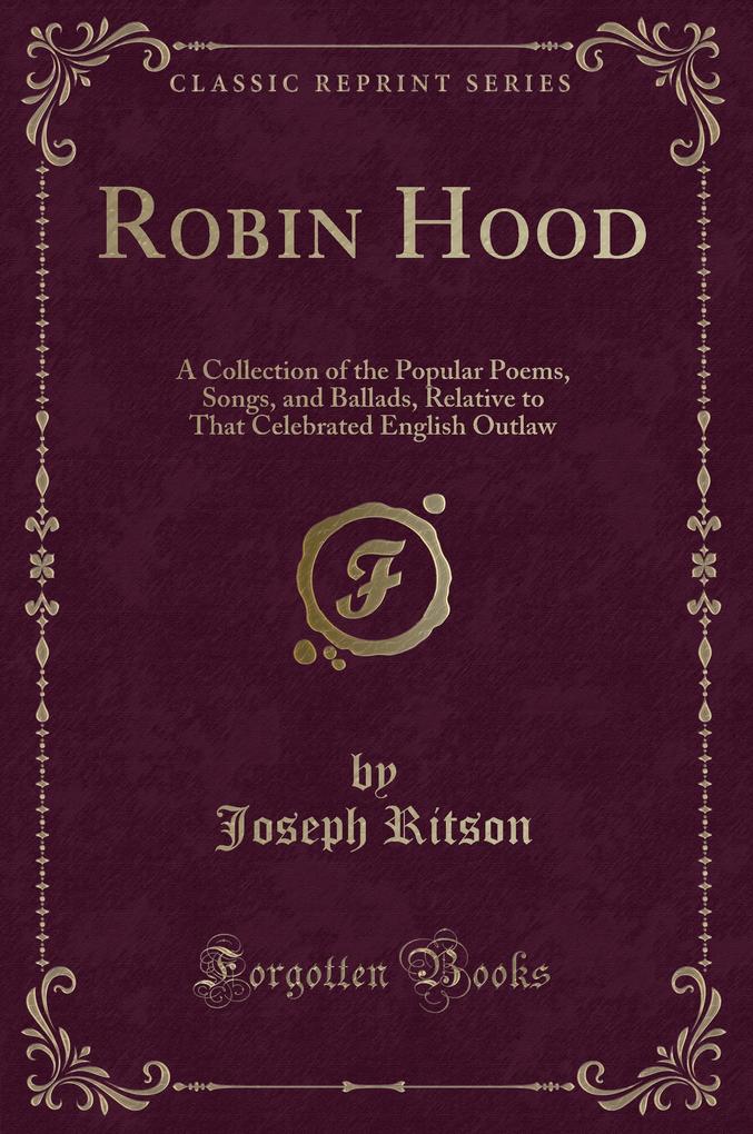 Robin Hood als Taschenbuch von Joseph Ritson