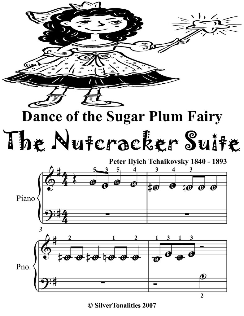 Dance of the Sugar Plum Fairy the Nutcracker Suite - Beginner Piano Sheet Music Tadpole Edition als eBook Download von Silver Tonalities - Silver Tonalities