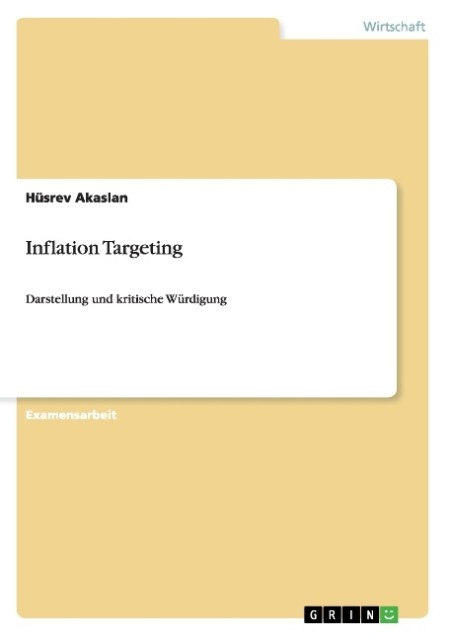 Inflation Targeting als Buch von Hüsrev Akaslan - Hüsrev Akaslan