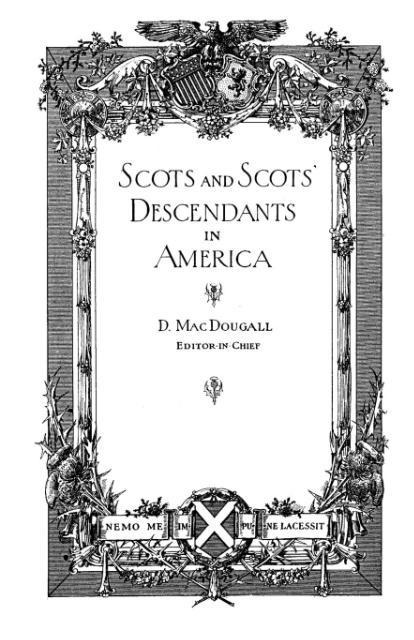 Scots and Scots´ Descendants in America als Taschenbuch von ed. MacDougall - 0806350733