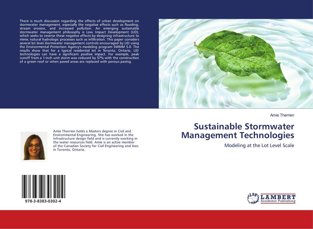 Sustainable Stormwater Management Technologies als Buch von Amie Therrien - Amie Therrien