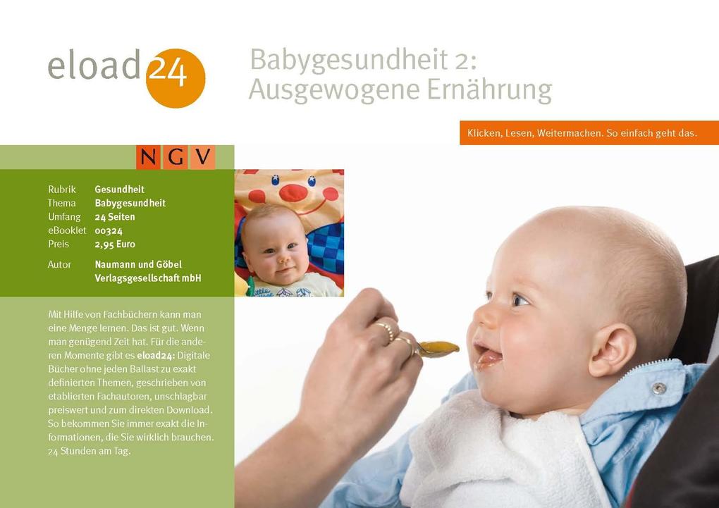 Babygesundheit 2: Ausgewogene Ernährung als eBook Download von Vemag - Vemag